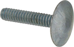 Value Collection - #10-24, 1" Length Under Head, Step Bolt - 21/32" Head Diam, 1006-1050 Steel, Zinc-Plated Finish - USA Tool & Supply