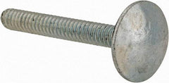 Value Collection - #10-24, 1-1/2" Length Under Head, Step Bolt - 21/32" Head Diam, 1006-1050 Steel, Zinc-Plated Finish - USA Tool & Supply