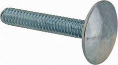 Value Collection - 1/4-20, 1-1/2" Length Under Head, Step Bolt - 27/32" Head Diam, 1006-1050 Steel, Zinc-Plated Finish - USA Tool & Supply