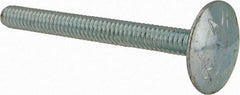 Value Collection - 1/4-20, 2-1/2" Length Under Head, Step Bolt - 27/32" Head Diam, 1006-1050 Steel, Zinc-Plated Finish - USA Tool & Supply