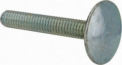 Value Collection - 5/16-18, 2" Length Under Head, Step Bolt - 1-1/16" Head Diam, 1006-1050 Steel, Zinc-Plated Finish - USA Tool & Supply