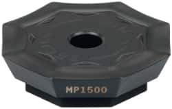 Seco - OFER070405 M16 Grade MP1500 Carbide Milling Insert - TiCN/Al2O3 Finish, 0.18" Thick, 0.706" Inscribed Circle - USA Tool & Supply