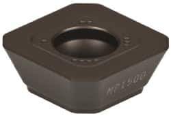 Seco - SEMX1204 MD19 Grade MP1500 Carbide Milling Insert - TiCN/Al2O3 Finish, 0.187" Thick, 1/2" Inscribed Circle - USA Tool & Supply
