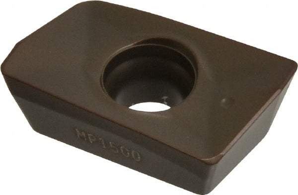 Seco - XOMX180608 MD15 Grade MP1500 Carbide Milling Insert - TiCN/Al2O3 Finish, 1/4" Thick, 0.031" Corner Radius - USA Tool & Supply