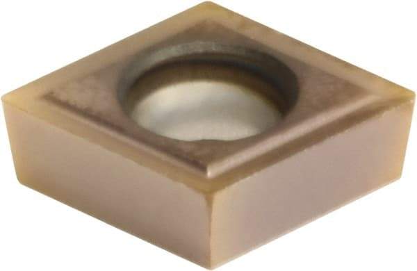 Sumitomo - CCGT32.50.5 EFM Grade AC530U Carbide Turning Insert - TiAlN/AlCrN Finish, 80° Diamond, 3/8" Inscr Circle, 5/32" Thick, 0.0078" Corner Radius - USA Tool & Supply
