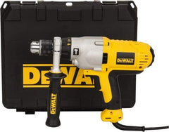 DeWALT - 120 Volt 1/2" Keyed Chuck Electric Hammer Drill - 0 to 56,000 BPM, 0 to 1,200 & 0 to 3,500 RPM, Reversible - USA Tool & Supply