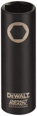 DeWALT - 3/8" Drive 7/8" Deep Impact Socket - 6 Points, 2-1/2" OAL - USA Tool & Supply