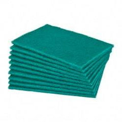 Norton - Very Fine Grade, Aluminum Oxide Hand Pad - Green, 6" Wide x 9" Long, Nonwoven - USA Tool & Supply