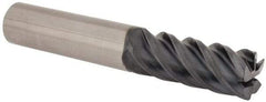 Niagara Cutter - 1/2", 5 Flute, Solid Carbide, 0.03" Corner Radius End Mill - 3" OAL, 45° Helix, 1-1/4" LOC, Right Hand Cut - USA Tool & Supply
