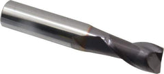Niagara Cutter - 1/2", 2 Flute, Solid Carbide, 0.03" Corner Radius End Mill - 3" OAL, 30° Helix, 1" LOC, Right Hand Cut - USA Tool & Supply