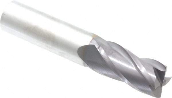 Niagara Cutter - 3/4", 4 Flute, Solid Carbide, 0.03" Corner Radius End Mill - 4" OAL, 30° Helix, 1-1/2" LOC, Right Hand Cut - USA Tool & Supply