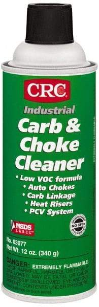 CRC - Acetone Carburetor & Parts Cleaner - 12 oz Aerosol Can - USA Tool & Supply