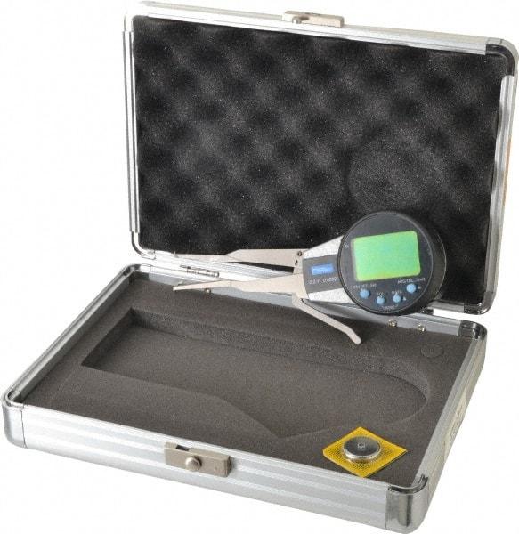 Fowler - 0.2 to 1 Inch, Inside Electronic Caliper Gage - 0.0005 Inch Resolution, 0.0008 Inch Accuracy, 2 Inch Leg Length - USA Tool & Supply