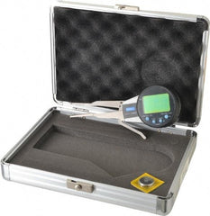 Fowler - 0.2 to 1 Inch, Inside Electronic Caliper Gage - 0.0005 Inch Resolution, 0.0008 Inch Accuracy, 2 Inch Leg Length - USA Tool & Supply