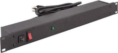 Wiremold - 6 Outlets, 120 Volts, 15 Amps, 6' Cord, Power Outlet Strip - 1 Circuits, Rack Mount, 5-15P NEMA Configuration, cULus, UL Listed File 1449 - USA Tool & Supply