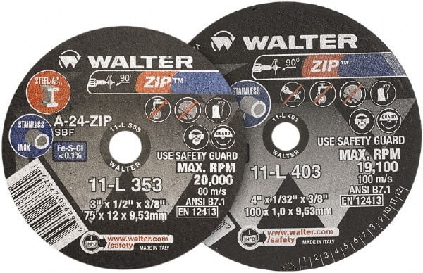 WALTER Surface Technologies - Cutoff Wheel - USA Tool & Supply