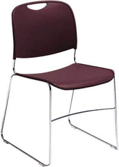 NPS - Polypropylene Blue Stacking Chair - Chrome Frame, 17" Wide x 22-1/2" Deep x 31" High - USA Tool & Supply