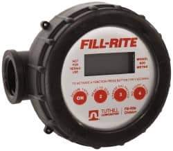 Tuthill - 1" FNPT Port Nutating Disc Flowmeter - 125 Max psi, 2 to 20 GPM, Polyethylene - USA Tool & Supply