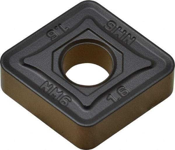 Walter - CNMG434 NM6 Grade WPP10 Carbide Turning Insert - TiCN/Al2O3/TiN Finish, 80° Diamond, 1/2" Inscr Circle, 3/16" Thick, 1/16" Corner Radius - USA Tool & Supply