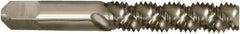 Vermont Tap & Die - M3x0.50 Metric 2 Flute 6H Bottoming Spiral Flute Tap - High Speed Steel, Bright Finish, 1-15/16" OAL, Right Hand Flute, Right Hand Thread, D3, Series 5155M - Exact Industrial Supply