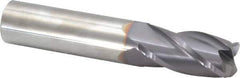 Niagara Cutter - 3/4", 4 Flute, Single End, Solid Carbide, 0.09" Corner Radius End Mill - 4" OAL, 30° Helix, Right Hand Flute, 1-1/2" LOC, Right Hand Cut - USA Tool & Supply