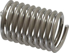 Heli-Coil - 3/8-16 UNC, 3/4" OAL, Free Running Helical Insert - 10 Free Coils, Tanged, Stainless Steel, 2D Insert Length - USA Tool & Supply