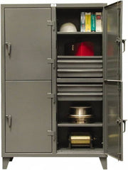 Strong Hold - 4 Door, 2 Tier, Storage Cabinets & Lockers - USA Tool & Supply
