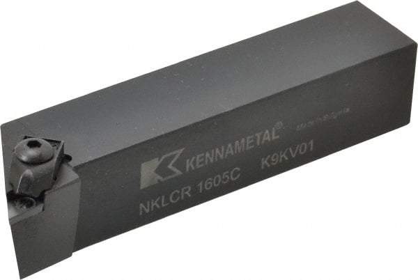 Kennametal - NP.., -5° Lead Angle NKLC External Right Hand Indexable Profiling Toolholder - 25.4mm Shank Height x 25.4mm Shank Width, 5" Long, Steel - USA Tool & Supply