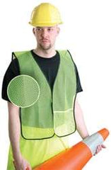 OccuNomix - Size XL High Visibility Yellow Mesh General Purpose Vest - 44 to 46" Chest, Hook & Loop Closure, 1 Pocket, Polyester - USA Tool & Supply