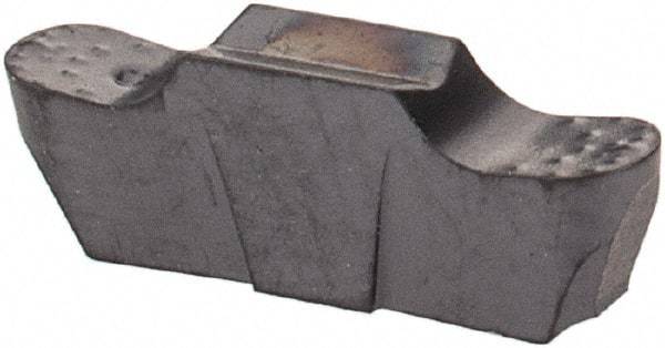 Iscar - 200100GEPI Grade IC908, 2mm Cutting Width Carbide Grooving Insert - 0.6mm Max Depth of Cut, Neutral, 0.0039" Corner Radius, TiAlN Finish - USA Tool & Supply