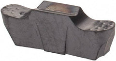 Iscar - 200100GEPI Grade IC908, 2mm Cutting Width Carbide Grooving Insert - 0.6mm Max Depth of Cut, Neutral, 0.0039" Corner Radius, TiAlN Finish - USA Tool & Supply