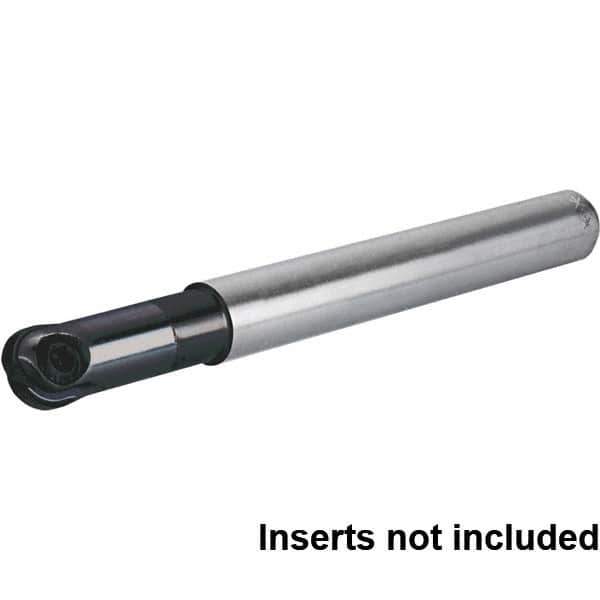 Kennametal - 3/8" Cut Diam, 1/2" Shank Diam, 3.543" OAL, Indexable Ball Nose End Mill - USA Tool & Supply
