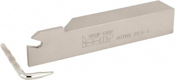 Iscar - SGTH, Right Hand Cut, 2.95" Max Workpc Diam, GTN 4.8.., GTR 4.8.., GTN 5.., GTR 5.. Insert, Indexable Cutoff Toolholder - 1.34 Max Depth of Cut, 1" Shank Width, 1" Shank Height, 5.9" OAL - USA Tool & Supply