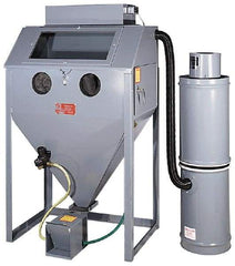 Trinco - 53" Wide x 65" High x 50" Deep Floor Sandblaster - Working Dimensions 48" Wide x 24" High x 24" Deep - USA Tool & Supply