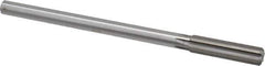 Made in USA - 33/64" High Speed Steel 6 Flute Chucking Reamer - Straight Flute, 0.4355" Straight Shank, 2" Flute Length, 8" OAL - USA Tool & Supply