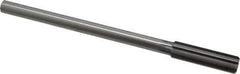 Made in USA - 37/64" High Speed Steel 8 Flute Chucking Reamer - Straight Flute, 0.4355" Straight Shank, 2" Flute Length, 8" OAL - USA Tool & Supply