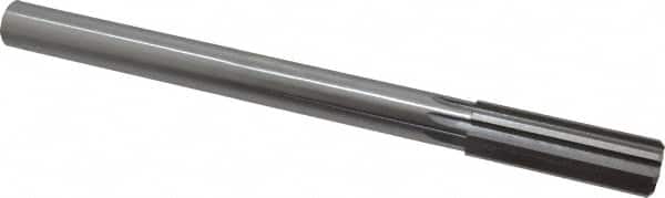 Made in USA - 55/64" High Speed Steel 8 Flute Chucking Reamer - USA Tool & Supply