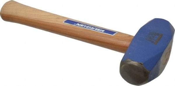 Vaughan Bushnell - 3 Lb Head, 10-1/4" Long Drilling Hammer - 1-9/16" Face Diam, Wood Handle - USA Tool & Supply