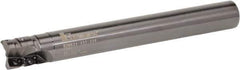 Kennametal - 16mm Cut Diam, 19mm Max Depth of Cut, 16mm Shank Diam, 140mm OAL, Indexable Square Shoulder Helical End Mill - GOMT 08T2.., JOMT 08T2.. Inserts, Cylindrical Shank, 0° Lead Angle, Series KDMR - USA Tool & Supply