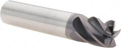 M.A. Ford - 1/2", 5 Flute, Single End, Solid Carbide, 0.015" Corner Radius End Mill - 2-1/2" OAL, 38° Helix, Right Hand Flute, 5/8" LOC, Right Hand Cut - USA Tool & Supply