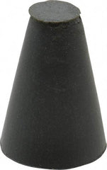 Cratex - 5/8" Max Diam x 1" Long, Taper, Rubberized Point - Very Fine Grade, Silicon Carbide, 1/4" Arbor Hole, Unmounted - USA Tool & Supply