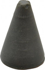 Cratex - 7/8" Max Diam x 1-1/4" Long, Taper, Rubberized Point - Very Fine Grade, Silicon Carbide, 1/4" Arbor Hole, Unmounted - USA Tool & Supply