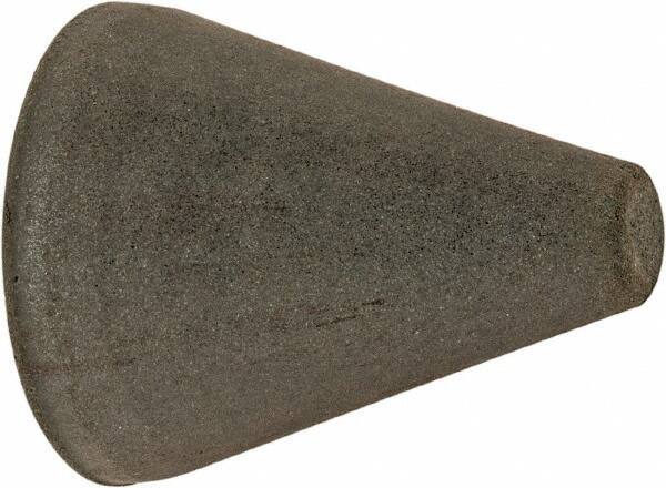 Cratex - 1" Max Diam x 1-1/4" Long, Taper, Rubberized Point - Very Fine Grade, Silicon Carbide, 1/4" Arbor Hole, Unmounted - USA Tool & Supply