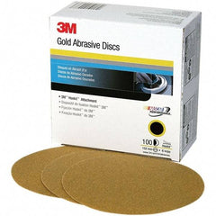 3M - 6" Diam, 120 Grit, Aluminum Oxide Hook & Loop Disc - Fine Grade, Coated, C Weight Paper Backing, Series 236U - USA Tool & Supply