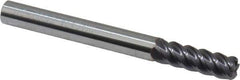 Niagara Cutter - 1/4", 5 Flute, Single End, Solid Carbide, 0.045" Corner Radius End Mill - 2-1/2" OAL, 45° Helix, Right Hand Flute, 3/4" LOC, Right Hand Cut - USA Tool & Supply