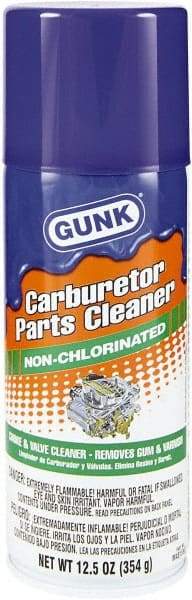 Gunk - Nonchlorinated Carburetor & Parts Cleaner - 15 oz Aerosol Can - USA Tool & Supply