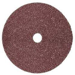 3M - 4-1/2" Diam 7/8" Hole 36+ Grit Fiber Disc - Very Coarse Grade, Ceramic, 13,300 Max RPM, Series 982C - USA Tool & Supply