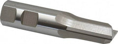 Hertel - 7/8" Diam, 1-1/2" LOC, 2 Flute High Speed Steel Keyway End Mill - Straight Flute, Uncoated, 7/8" Shank Diam, 3-3/4" OAL, 0° Helix, Centercutting - USA Tool & Supply