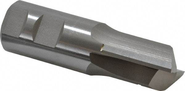Hertel - 1-1/4" Diam, 1-5/8" LOC, 2 Flute High Speed Steel Keyway End Mill - Straight Flute, Uncoated, 1-1/4" Shank Diam, 4-1/8" OAL, 0° Helix, Centercutting - USA Tool & Supply