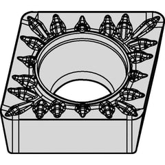 Kennametal - CCMT32.52 MP Grade KCM15B Carbide Turning Insert - 80° Diamond, 3/8" Inscr Circle, 5/32" Thick, 1/32" Corner Radius - USA Tool & Supply